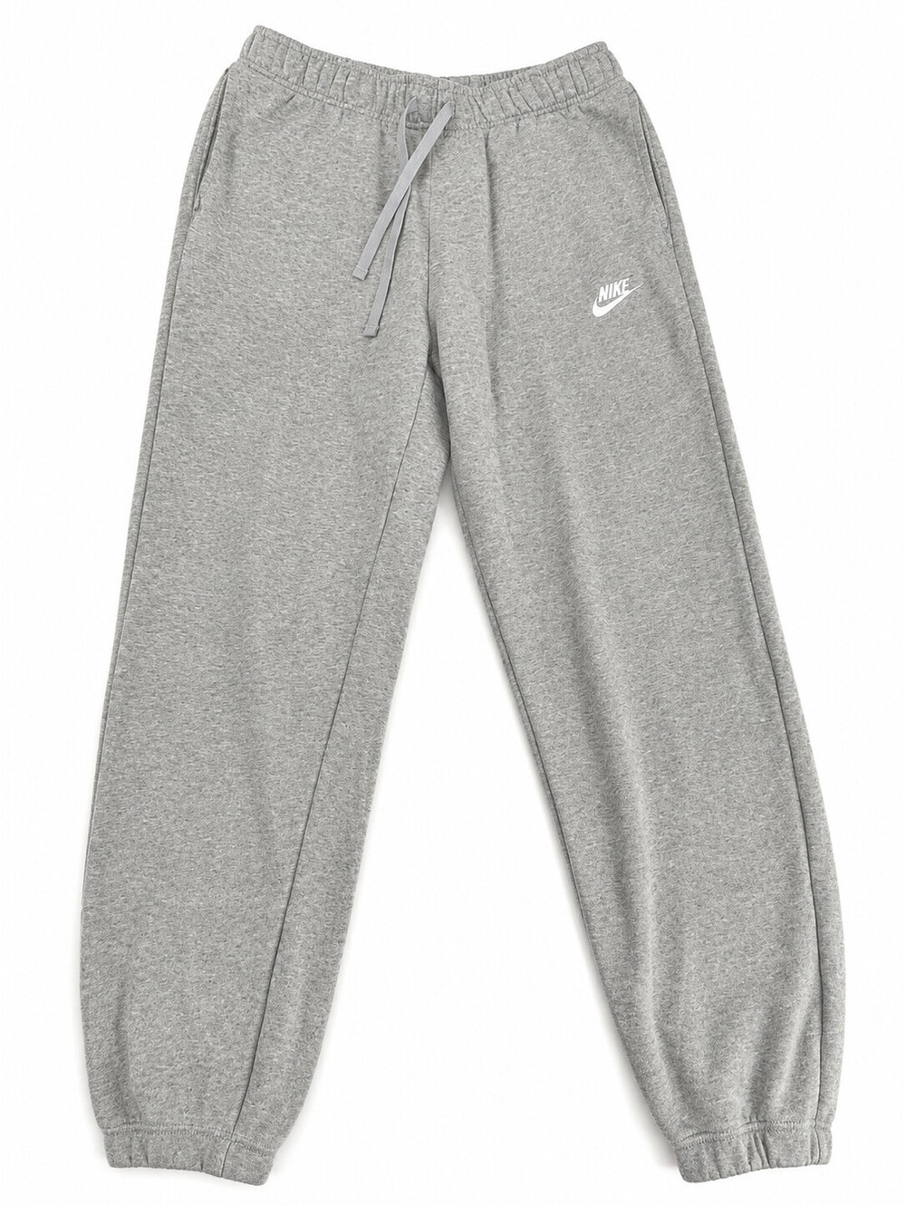 Nike Gray Fleece Sweatpants Men's Small Joggers Drawstring Cuffed Casual Gym